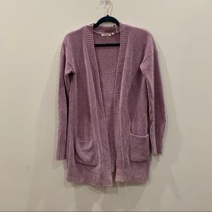 Super soft purple chenille cardigan🌂